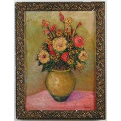 MANE KATZ (French, 1894-1962) STILL LIFE VASE WITH FLOWERS