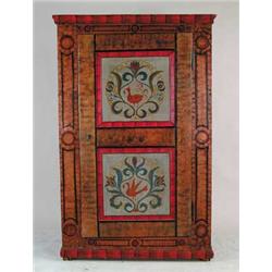 SCANDINAVIAN DIMINUTIVE PAINTED ARMOIRE
