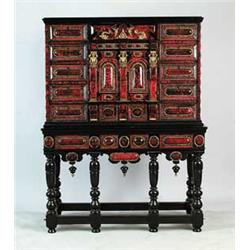 FABULOUS 17TH CENTURY STYLE FLEMISH CABINET ON STAND