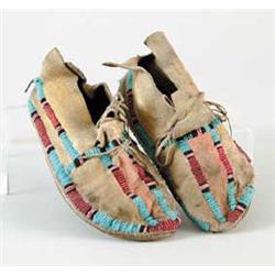 SOUTHERN PLAINS CHILD SIZE BEADED MOCCASINS