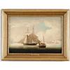 Image 1 : THOMAS BUTTERSWORTH SR. (British, 1768-1842) “AN ARMED SCHOONER OFF RAMSGATE”