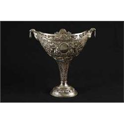 BEAUTIFUL CONTINENTAL SOLID SILVER FRUIT EPERGNE