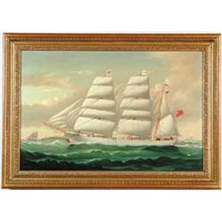 WILLIAM HOWARD YORKE (British, 1847-1921) SCHOONER “ESTRELLA”