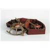 Image 1 : RARE CASED MINIATURE BRASS ANTIQUE SEXTANT BY SPEAR, DUBLIN