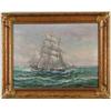 Image 1 : THEODORE VICTOR CARL VALENKAMPF (American, 1868-1924) SHIP IN ROUGH SEAS