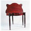 Image 1 : CLASSICAL CARVED MAHOGANY SERPENTINE FRONT CARD TABLE