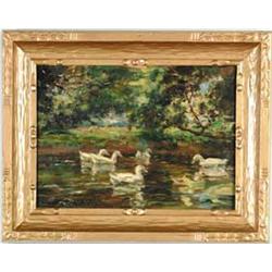 GEORGE HORNE RUSSELL (Canadian, 1861-1933) THE DUCK POND
