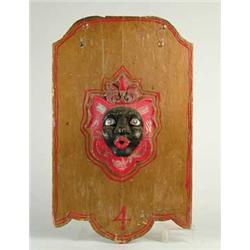 CARVED AND PAINTED CIRCUS WAGON PLAQUE