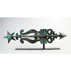 INTERESTING COPPER ARROW WEATHERVANE