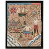 Image 1 : FINE GRENFELL HOOKED SAMPLER RUG