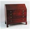 Image 1 : CHIPPENDALE MAHOGANY FOUR DRAWER SLANT LID DESK