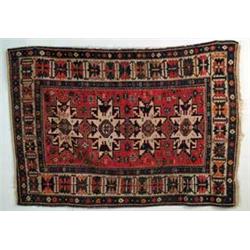 ANTIQUE KAZAK ORIENTAL RUG