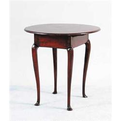 OVAL SALEM TYPE QUEEN ANNE TEA TABLE