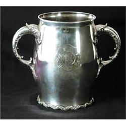 OUTSTANDING TWO HANDLED STERLING PRESENTATION CUP