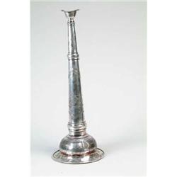 FINE SILVER PLATED AND ENGRAVED FIRE TRUMPET