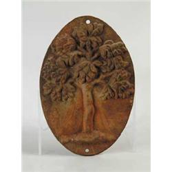 OVAL CAST IRON TREE FIRE MARK