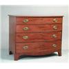 Image 1 : FOUR DRAWER MAHOGANY GRADUATED BOWFRONT CHEST