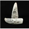 Image 1 : TWO ENGRAVED WHALE’S TEETH
