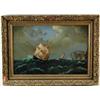 Image 1 : UNSIGNED (American, 19th Century) COASTAL SEASCAPE WITH SHIP