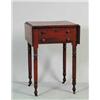 Image 1 : SHERATON CHERRY DROP LEAF TWO DRAWER WORK TABLE