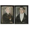 Image 1 : UNSIGNED (American, Early 19th Century) PAIR OF ANCESTRAL PORTRAITS