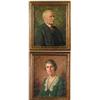 Image 1 : JOSEPH B. KAHILL (American, 1882-1957) PAIR OF PORTRAITS OF MR. & MRS. NATHAN A. CUSHMAN
