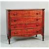 Image 1 : SHERATON MAPLE AND CURLY MAPLE INLAID FOUR DRAWER CHEST