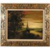 Image 1 : JULES DUPRE (French, 1811-1889) SUNSET LANDSCAPE