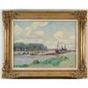 Image 1 : LOUIS ALPHONSE ABEL LAUVRAY (French, 1870-1950) “L’ECLUSE SUR LA SEINE”