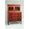 Image 1 : MAHOGANY TWO PART LADIES SECRETARY