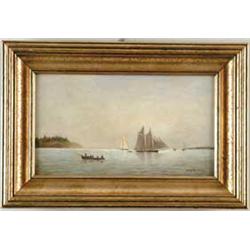 WILLIAM E. NORTON (American, 1843-1916) SAILING - MAINE COAST