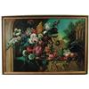 Image 1 : CHAPPEL 1927 (Probably Edward Chappel, Belgian, 1859-1946) CLASSICAL STILL LIFE WITH FLOWERS, FRUIT 