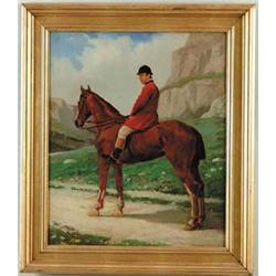 R.? DUZBRED (European, 19th Century) HORSE AND RIDER