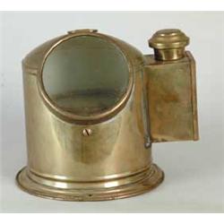SMALL TABLETOP BRASS BINNACLE