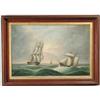 Image 1 : M.J. HUBBARD (19th Century American?) SEASCAPE WITH SHIPS