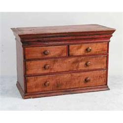 EARLY TIGER MAPLE HIGHBOY TOP