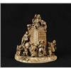 Image 1 : FINE ORIENTAL IVORY CARVING WITH TWELVE FIGURES