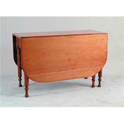 PENNSYLVANIA SHERATON DEEP LEAF SWING LEG DINING TABLE