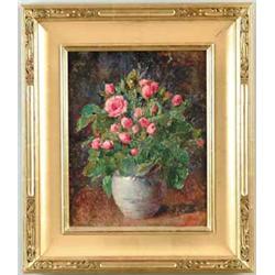 ALBERT PINOT (Belgian, 1875-1962) STILL LIFE OF ROSES