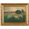 Image 1 : CHARLES T. PHELAN (American, 1840-?) SHEEP IN LANDSCAPE