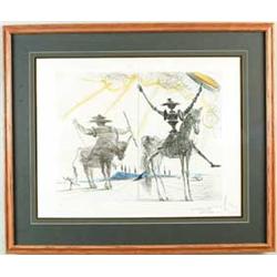 SALVADOR DALI (Spanish, 1904-1989) “DON QUICHOTTE AND SANCHO”