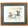 Image 1 : SALVADOR DALI (Spanish, 1904-1989) “DON QUICHOTTE AND SANCHO”