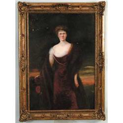 UNSIGNED (French, 19th Century) PORTRAIT OF A LADY