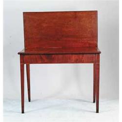 GEORGE III MAHOGANY GAME TABLE