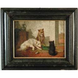 VINCENT DE VOS (Belgian, 1829-1875) UNWELCOME VISITOR