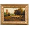 Image 1 : CHARLES PHILLIPS (19th Century) GRAZING SHEEP IN LANDSCAPE