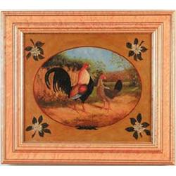 ? SIMPSON (English, 19th/20th Century) PORTRAIT OF ROOSTER AND HEN