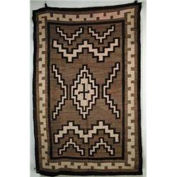 INDIAN TWO GRAY HILLS TYPE NAVAJO RUG