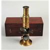 Image 1 : MAHOGANY CASED BRASS MICROSCOPE