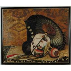 UNSIGNED (American, 19th/20th Century) STILL LIFE WITH JAPANESE MOTIF